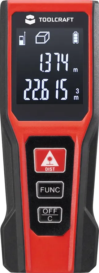 Laserafstandsmeter 20 m van Toolcraft – productafbeelding 2 van 2