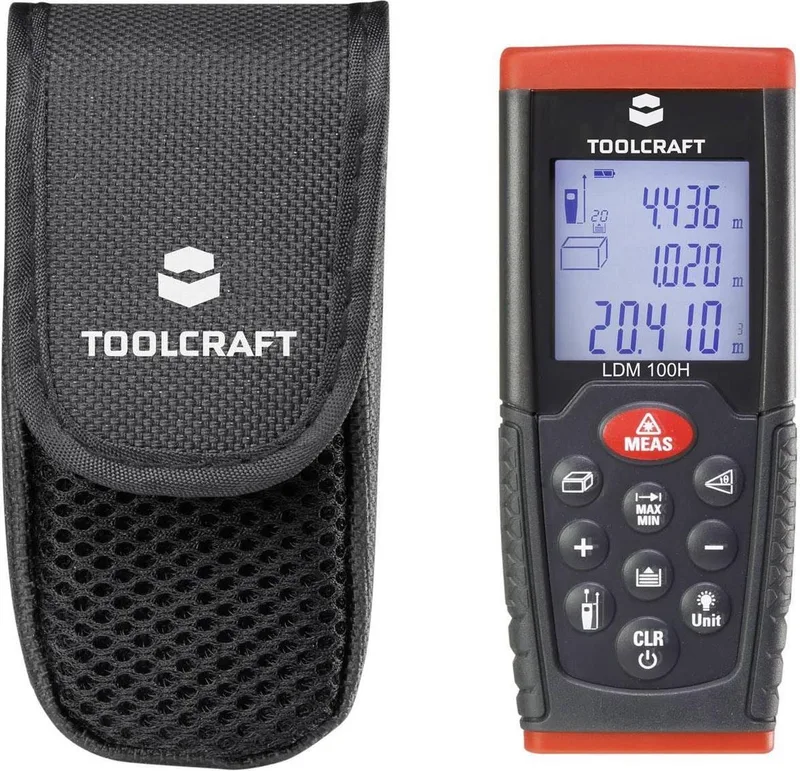 LDM100H Laserafstandsmeter 100 m by Toolcraft, Kleurloos – product image