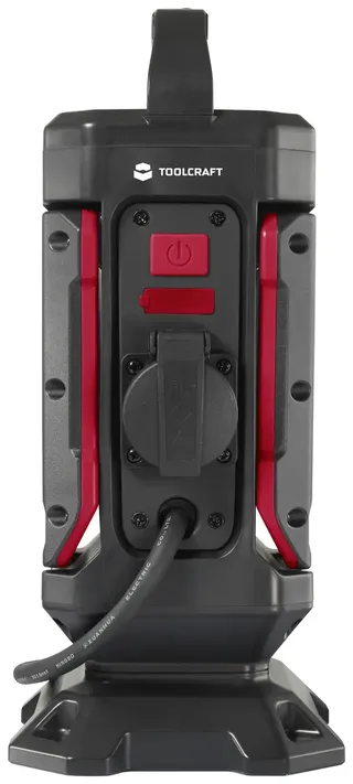 LED-bouwlamp 40 W Natuurwit by Toolcraft, Zwart-rood – product image 3 of 3