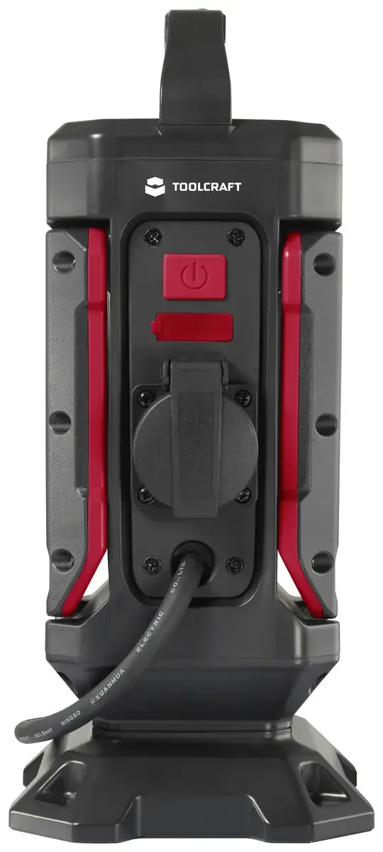 LED-bouwlamp 40 W Natuurwit by Toolcraft, Zwart-rood – product image 3 of 3
