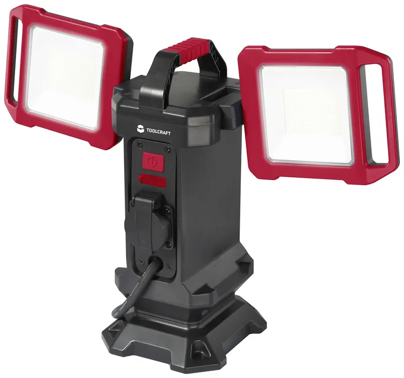 LED-bouwlamp Statieflengte (max.): 1500 mm 40 W Natuurwit by Toolcraft, Black, Red – product image 3 of 3