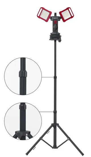 LED-bouwlamp Statieflengte (max.): 1500 mm 40 W Natuurwit by Toolcraft, Black, Red – product image 2 of 3