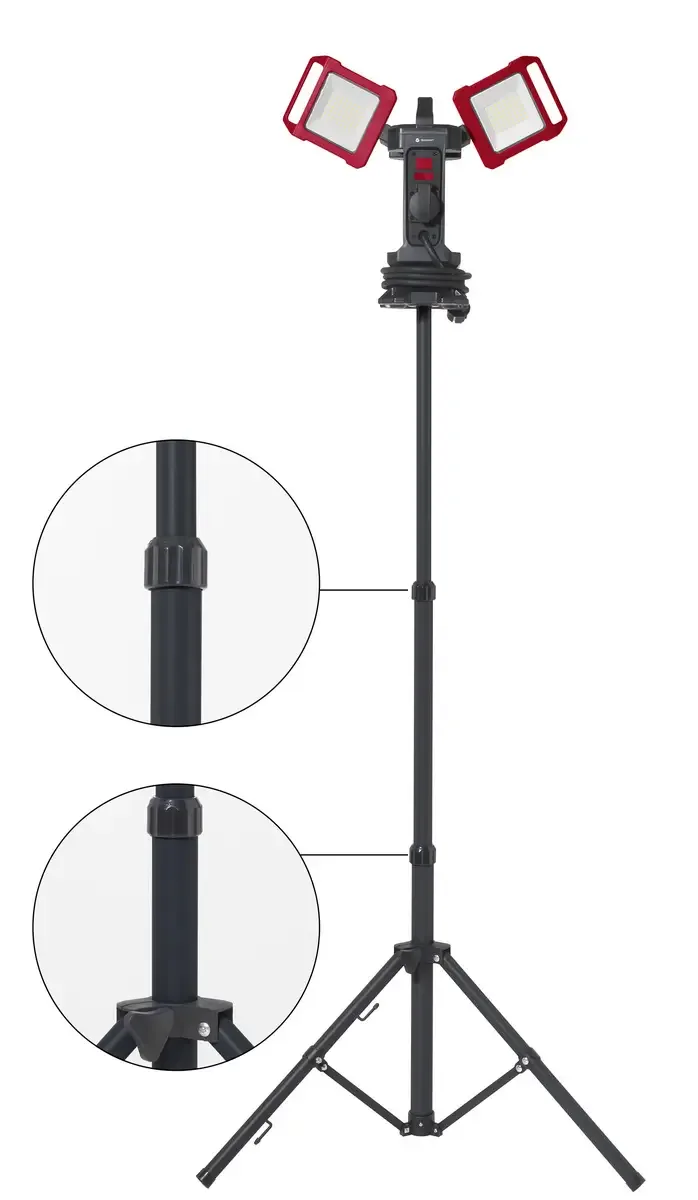 LED-bouwlamp Statieflengte (max.): 1500 mm 40 W Natuurwit by Toolcraft, Black, Red – product image 2 of 3