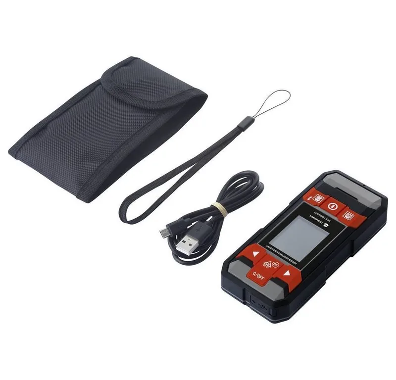 Leitungsortungsgerät Ortungsgerät Metall 2-in-1 Laser-Detektor 100 mm TO-6994572, inkl. Laser-Entfernungsmesser van Toolcraft – productafbeelding 5 van 5