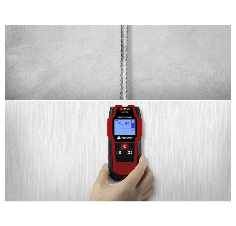 Leitungsortungsgerät TOOLCRAFT Ortungsgerät TO-9627699 Ortungstiefe (max) 120 mm Geeign van Toolcraft – productafbeelding 4 van 5