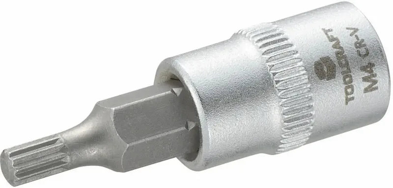 M4 816073 Veeltand (XZN) Dopsleutel-bitinzet 4 mm 1/4 (6,3 mm) de Toolcraft – image du produit