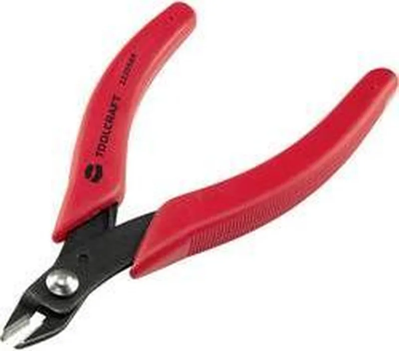 PLS-4195 Kniptang 125 mm van Toolcraft, Kleurloos – productafbeelding