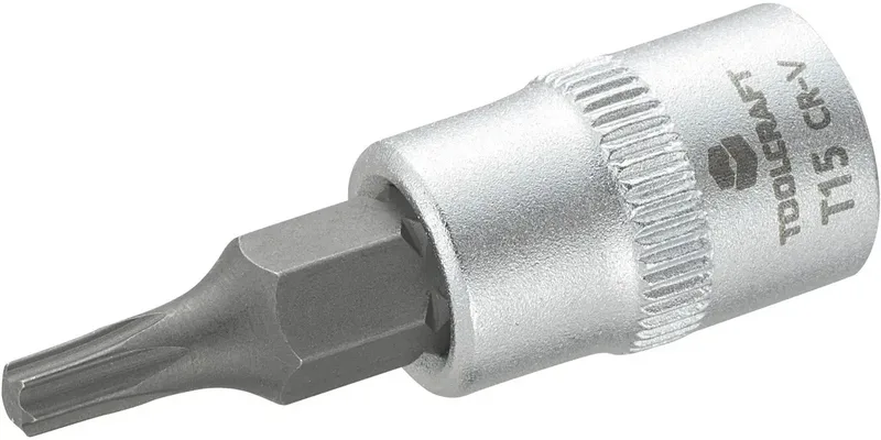T15 816081 T-profiel Dopsleutel-bitinzet T 15 1/4 (6,3 mm) fra Toolcraft – produktbillede