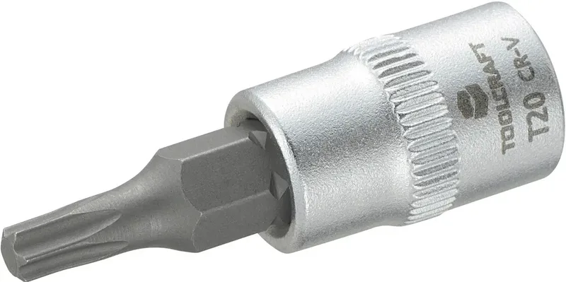 T20 816082 T-Profil Steckschlüssel-Bit-Einsatz T 20 1/4 (6.3 mm) fra Toolcraft – produktbillede
