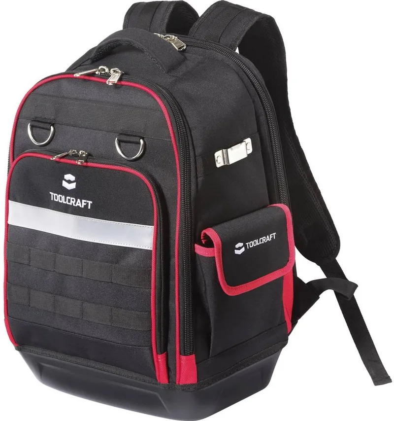 TO-10207233 Verktygsryggsäck tom (B x H x D) 35 x 45 x 23 cm von Toolcraft, Schwarz – Produktbild 1 von 3