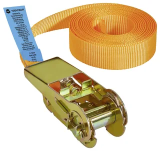 TO-10246095 Zugkraft LC Niederzurren (einzeln/direkt)=250 daN (L x B) 5 m x 25 mm Ratsche EN 12195-2 by Toolcraft – product image 2 of 2