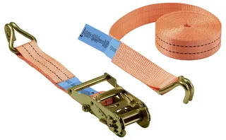 TO-10283838 Zugkraft LC Niederzurren (einzeln/direkt)=1000 daN (L x B) 6 m x 38 mm Ratsche EN 12195-2 van Toolcraft – productafbeelding 3 van 3