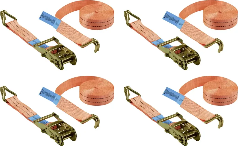 TO-10283838 Zugkraft LC Niederzurren (einzeln/direkt)=1000 daN (L x B) 6 m x 38 mm Ratsche EN 12195-2 van Toolcraft – productafbeelding 1 van 3