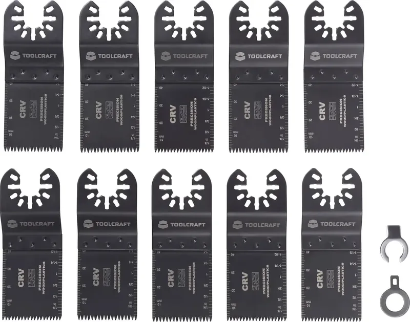 TO-10283850 Multitool toebehorenset Chroom-vanadium staal 10-delig 34 mm 10 stuk(s) van Toolcraft – productafbeelding