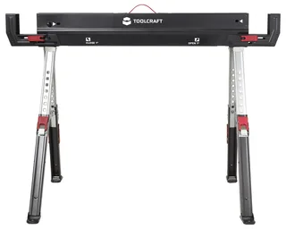 TO-10311630 acier Tréteau pliable pliable, à hauteur réglable 590 kg (l x P) 1157 mm x 687 mm 9.75 kg 1 pc(s) de Toolcraft – image du produit 3 sur 3