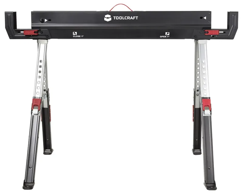 TO-10311630 acier Tréteau pliable pliable, à hauteur réglable 590 kg (l x P) 1157 mm x 687 mm 9.75 kg 1 pc(s) de Toolcraft – image du produit 3 sur 3