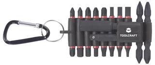 TO-10911216 Bit-Set 20teilig Schlitz, Kreuzschlitz Phillips, Kreuzschlitz Pozidriv, Außen-Sechskant, T+ Profil inkl. Bithalter von Toolcraft – Produktbild 2 von 2