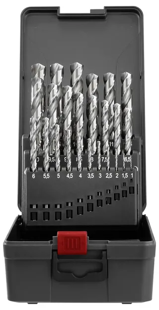 TO-10926867 HSS-G Jeu de forets pour le métal 25 pièces Longueur totale 195 mm trempé DIN 338 tige cylindrique 1 set de Toolcraft – image du produit 2 sur 2