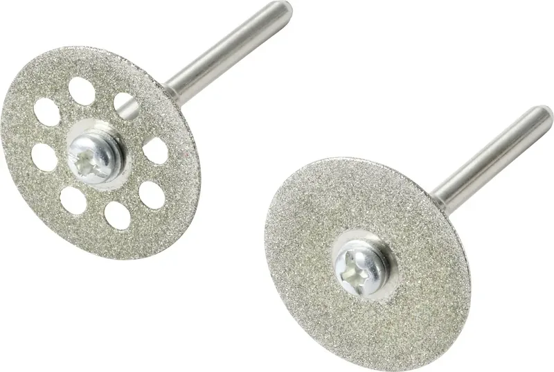 TO-11230074 Diamanttrennscheibe Durchmesser 22 mm Bohrungs-Ø 3 mm Stein, Glas, Keramik, Carbide 2 St. von Toolcraft – Produktbild 1 von 2