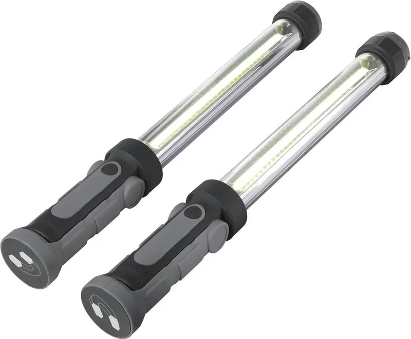 TO-5101020 Werklamp werkt op een accu 5 W 2 x 500 lm by Toolcraft, Black, Grey – product image