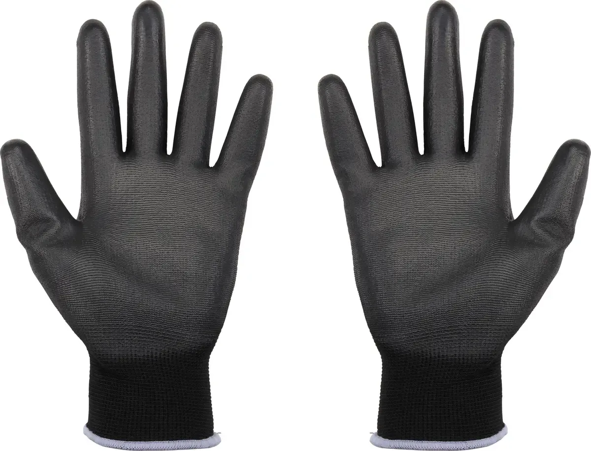 TO-5621649 Werkhandschoen Nylon, Polyurethaan Maat (handschoen): 10 EN 388 Cat II 1 paar de Toolcraft, Noir – image du produit