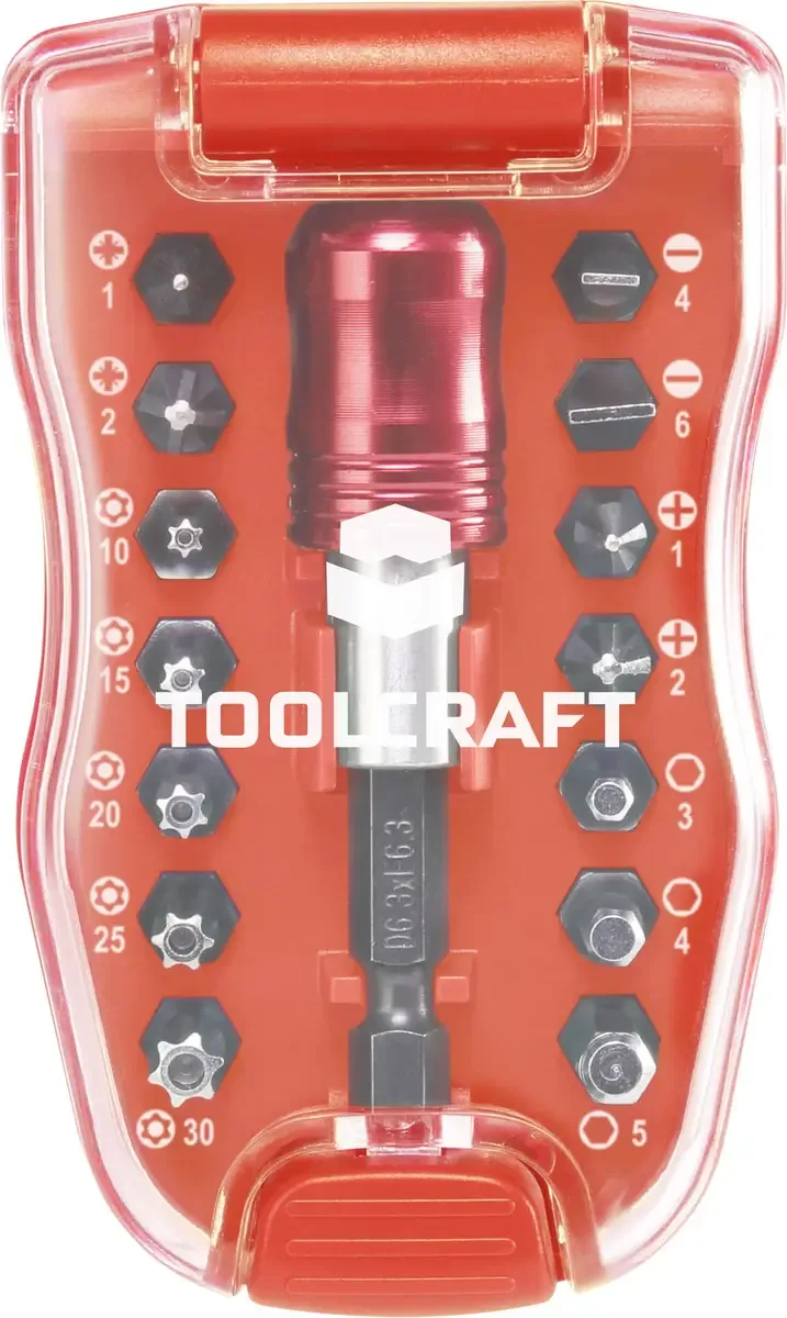 TO-6623460 Bitset 15-delig Kruiskop Phillips, Kruiskop Pozidriv, Inbus, Binnen-zesrond von Toolcraft – Produktbild 3 von 3