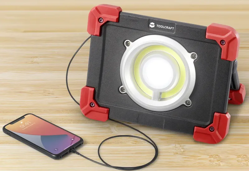 TO-6687735 Werklamp LED werkt op een accu 20 W 2500 lm de Toolcraft – image du produit 2 sur 3