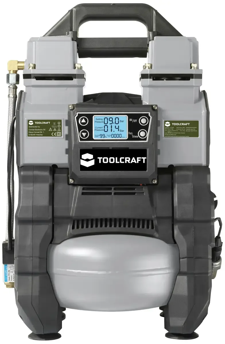 TO-7858587 Druckluftkompressor 18 VDC/230 VAC 9 bar by Toolcraft – product image 3 of 3