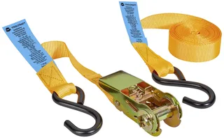 TO-9614754 Zweiteiliger Spanngurt Zugkraft LC Niederzurren (einzeln/direkt)=250 daN (L x B) 3000 mm x 25 mm Ratsche EN 12195-2 fra Toolcraft – produktbillede 1 af 3