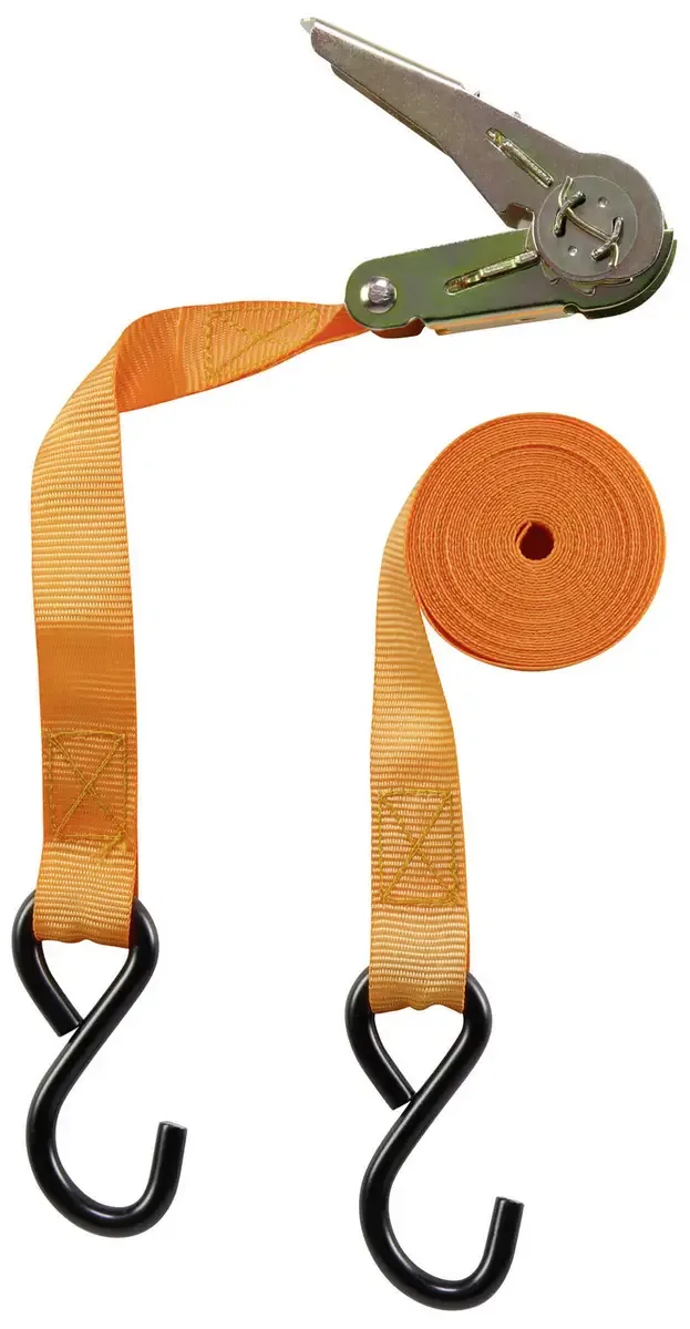 TO-9614754 Zweiteiliger Spanngurt Zugkraft LC Niederzurren (einzeln/direkt)=250 daN (L x B) 3000 mm x 25 mm Ratsche EN 12195-2 fra Toolcraft – produktbillede 3 af 3