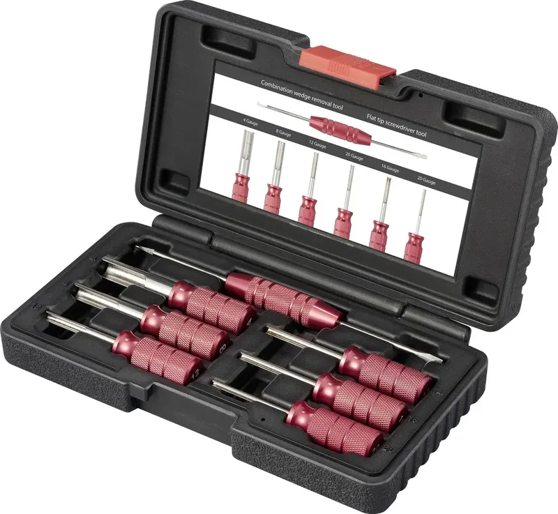 TO-9659463 Entriegelungs Werkzeug-Set Deutsch-Terminal 4 Gauge, 8 Gauge, 12 Gauge, 14 Gauge, 16 Gauge, 20 Gauge von Toolcraft – Produktbild 1 von 3