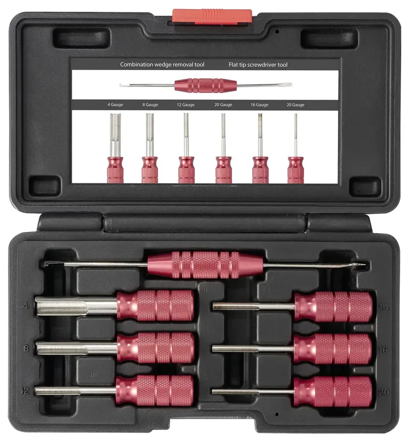 TO-9659463 Entriegelungs Werkzeug-Set Deutsch-Terminal 4 Gauge, 8 Gauge, 12 Gauge, 14 Gauge, 16 Gauge, 20 Gauge von Toolcraft – Produktbild 3 von 3