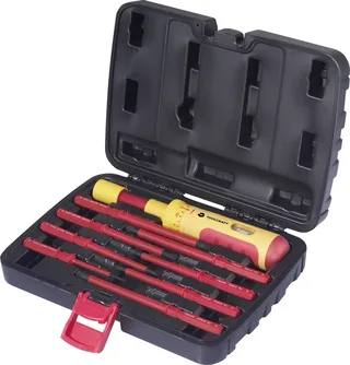 TOOLCRAFT 0.5-3 Nm VDE, Elektriker Drehmoment-Schraubendreher-Set 9teilig 0.5 - 3 Nm DIN 6789 von Toolcraft – Produktbild 1 von 3