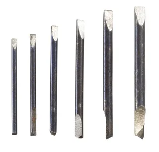 TOOLCRAFT 12-delig Horlogemaker-schroevendraaier set 12-delig Kopbreedte: 0.8 mm, 1 mm, 1.2 mm, 1.4 mm, 1.6 mm, 1.8 mm van Toolcraft, Chroom – productafbeelding 2 van 2