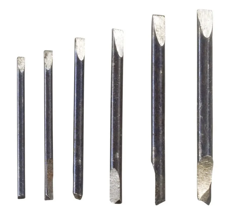 TOOLCRAFT 12-delig Horlogemaker-schroevendraaier set 12-delig Kopbreedte: 0.8 mm, 1 mm, 1.2 mm, 1.4 mm, 1.6 mm, 1.8 mm van Toolcraft, Chroom – productafbeelding 2 van 2