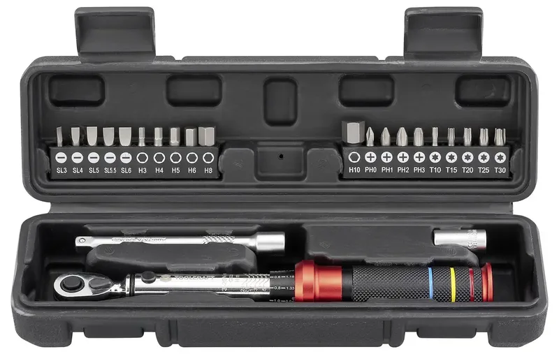 TOOLCRAFT 23 stk. TO-10332102 Drehmomentschlüssel-Set 1/4 (6.3 mm) 3 - 25 Nm de Toolcraft – image du produit 2 sur 2