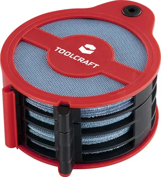 TOOLCRAFT 35 Stk. TO-10674222 Schleifnetz für Multischleifer mit Klett Körnung (num) 80, 120, 180, 240 (Ø x H) 125 mm x 72 mm 1 Set von Toolcraft – Produktbild 1 von 2
