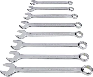 TOOLCRAFT 815082 Ring-Maulschlüssel-Satz 8teilig Schlüsselweite (Metrisch) 8 - 19 mm Schlüsselweite (Zoll) 1/2 - 11/16 von Toolcraft – Produktbild 1 von 2