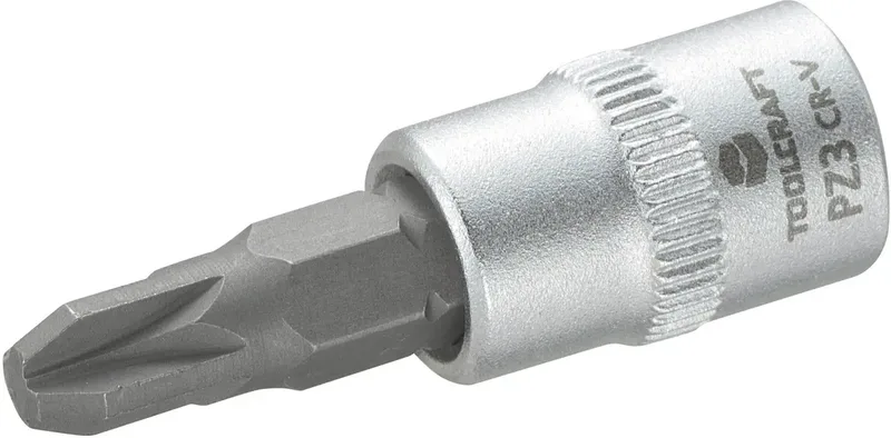 TOOLCRAFT 816059 Kruiskop Pozidriv Dopsleutel-bitinzet PZ 3 1/4 (6,3 mm) de Toolcraft – image du produit