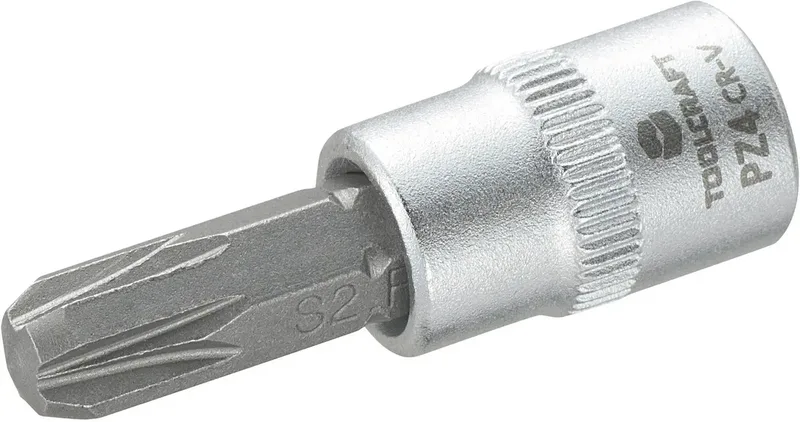 TOOLCRAFT 816060 Kruiskop Pozidriv Dopsleutel-bitinzet PZ 4 1/4 (6,3 mm) by Toolcraft – product image