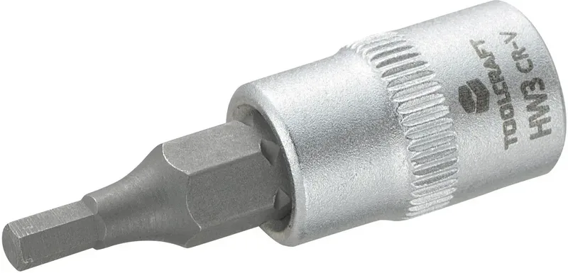 TOOLCRAFT 816068 Innen-Sechskant Steckschlüssel-Bit-Einsatz 3 mm 1/4 (6.3 mm) von Toolcraft – Produktbild