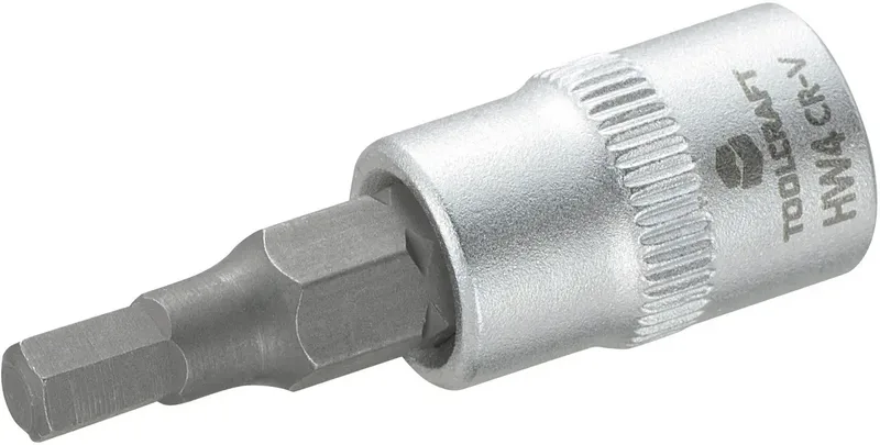 TOOLCRAFT 816069 Innen-Sechskant Steckschlüssel-Bit-Einsatz 4 mm 1/4 (6.3 mm) by Toolcraft – product image