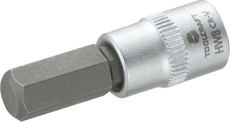 TOOLCRAFT 816072 Inbus Dopsleutel-bitinzet 8 mm 1/4 (6.3 mm) von Toolcraft, Kleurloos – Produktbild