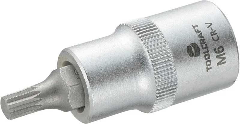 TOOLCRAFT 816086 Innen-Vielzahn (XZN) Steckschlüssel-Bit-Einsatz 6 mm 1/2 (12.5 mm) de Toolcraft – image du produit