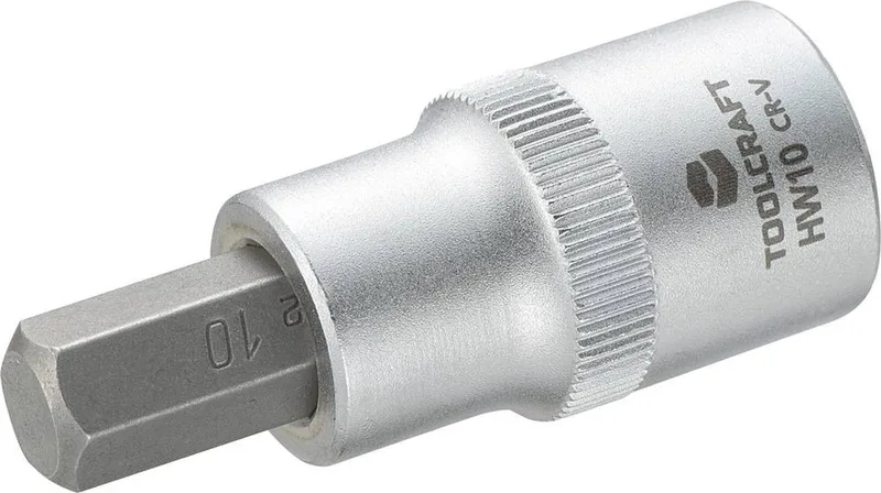 TOOLCRAFT 816159 Inbus Dopsleutel-bitinzet 10 mm 1/2 (12.5 mm) von Toolcraft, Kleurloos – Produktbild