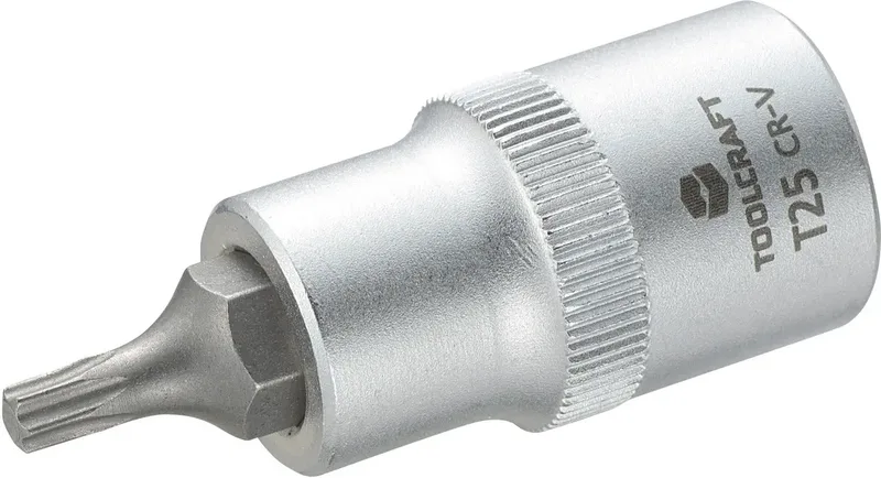 TOOLCRAFT 816163 Innen-Sechsrund (TX) Steckschlüssel-Bit-Einsatz T 25 1/2 (12.5 mm) by Toolcraft – product image
