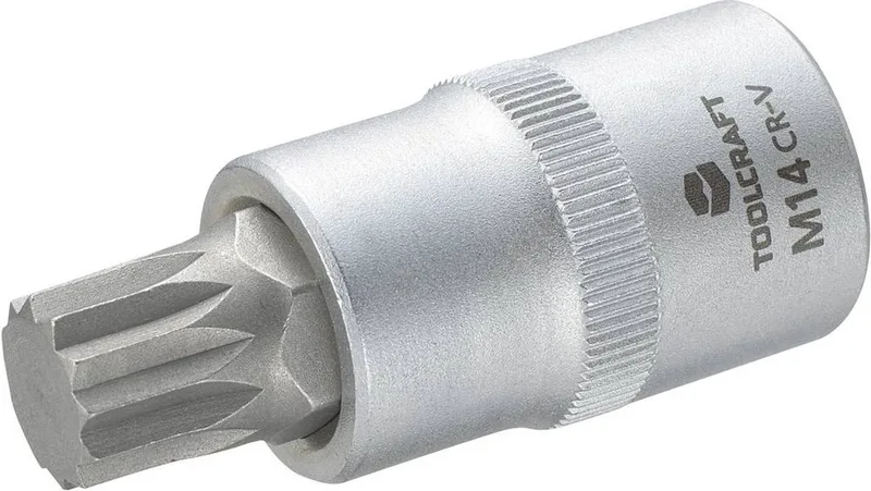 TOOLCRAFT 816171 Veeltand (XZN) Dopsleutel-bitinzet 14 mm 1/2 (12.5 mm) by Toolcraft, Kleurloos – product image