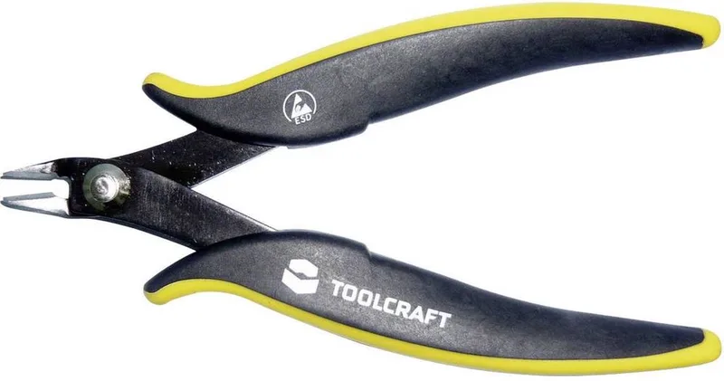 TOOLCRAFT 816743 Zijkniptang ESD Zonder facet 134 mm by Toolcraft, Kleurloos – product image
