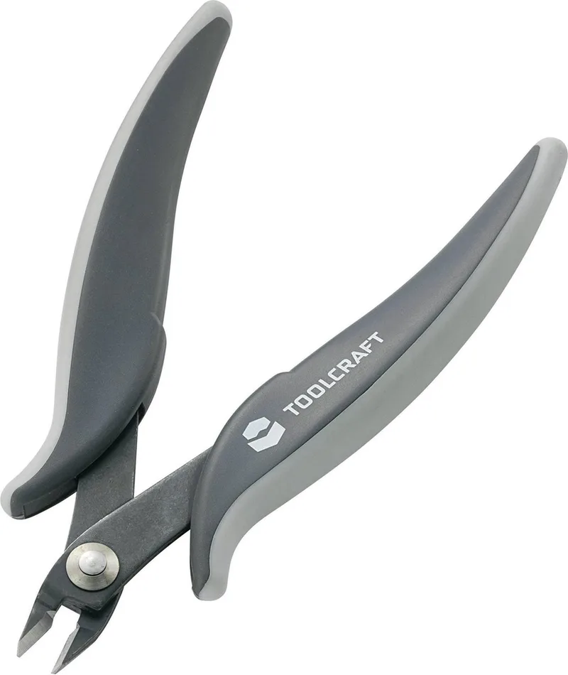 TOOLCRAFT 816744 Zijkniptang Elektronica en fijnmechanica Zonder facet 128 mm by Toolcraft, Kleurloos – product image