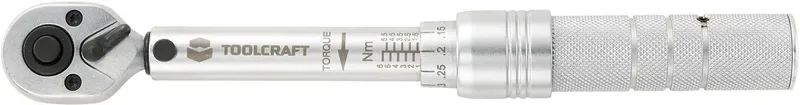 TOOLCRAFT 819161-ISO Drehmomentschlüssel kalibriert (ISO) mit Umschaltknarre 1/4 (6.3 mm) 1 - 6 Nm von Toolcraft – Produktbild